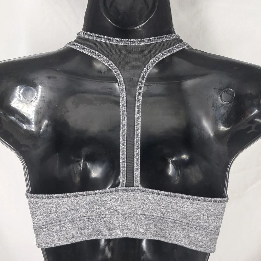 VSX Sport Victoria's Secret The Player Black/Gray Racerback Sports Bra Medium - Picture 2 of 8
